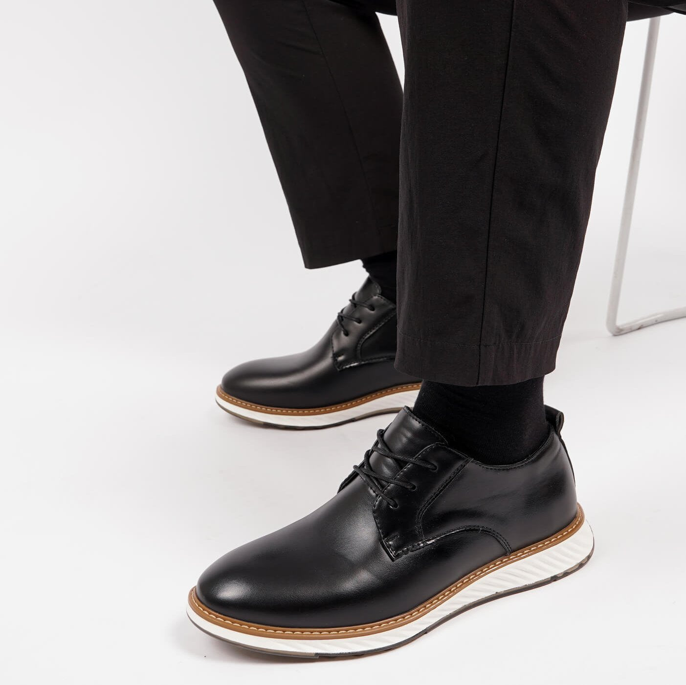 Szewska Sztuka - Grandeur – Buty ortopedyczne casual z skóry – czarne
