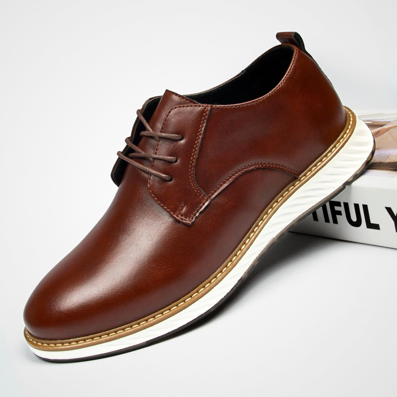 Szewska Sztuka - Grandeur – Buty ortopedyczne casual z skóry – brązowe
