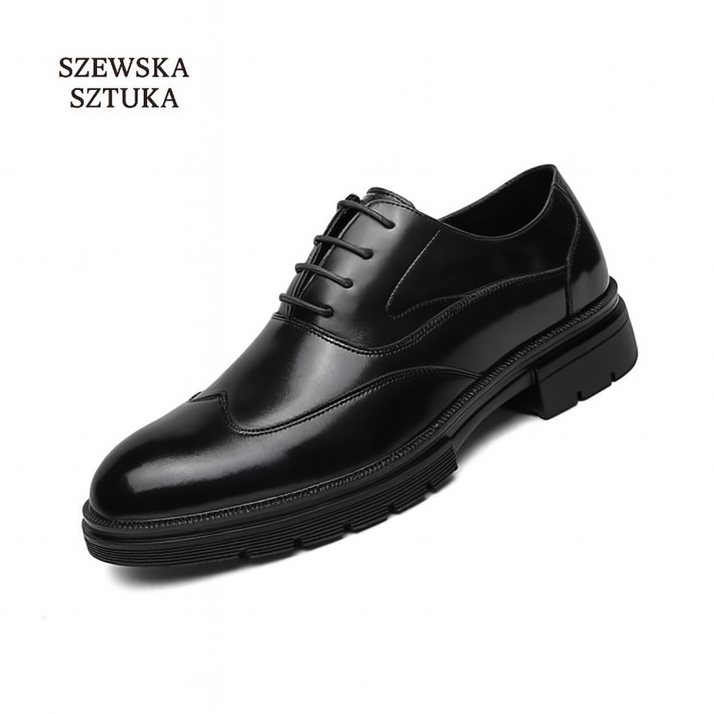 Szewska Sztuka - Fiore – Buty ortopedyczne wizytowe ze skóry – czarne