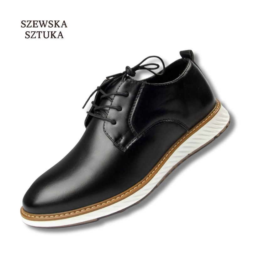 Szewska Sztuka - Grandeur – Buty ortopedyczne casual z skóry – czarne
