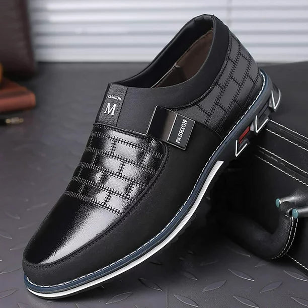 Szewska Sztuka - Oxford – Skórzane buty ortopedyczne męskie eleganckie – czarne