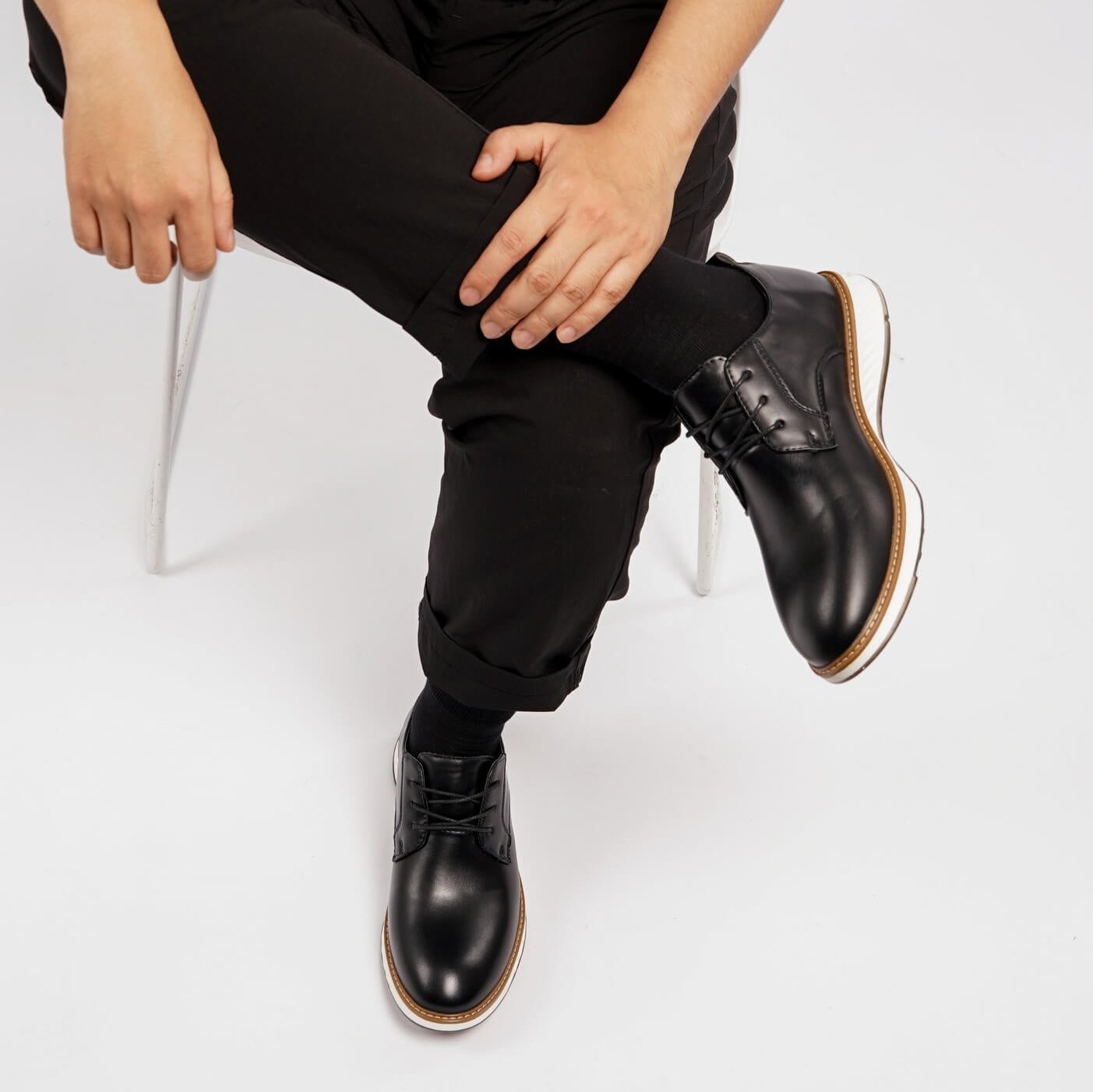 Szewska Sztuka - Grandeur – Buty ortopedyczne casual z skóry – czarne