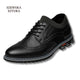Szewska Sztuka - Oxford Classic – Eleganckie buty skórzane ortopedyczne męskie – czarne