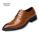 Szewska Sztuka - Wingtip – Eleganckie buty skórzane męskie – beżowy