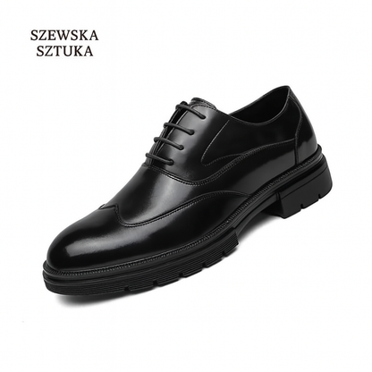 Szewska Sztuka - Fiore – Buty ortopedyczne wizytowe ze skóry – czarne