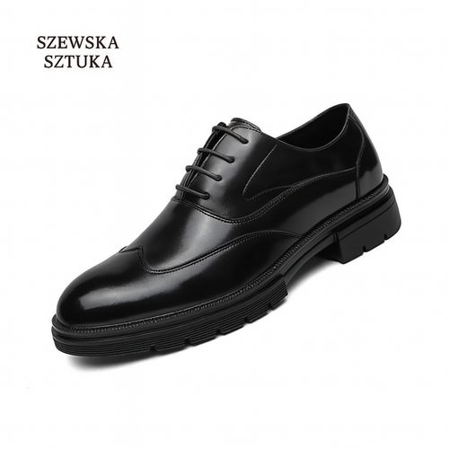 Szewska Sztuka - Fiore – Buty ortopedyczne wizytowe ze skóry – czarne