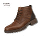 Szewska Sztuka - Old Town – Skórzane buty ortopedyczne męskie eleganckie –brązowe