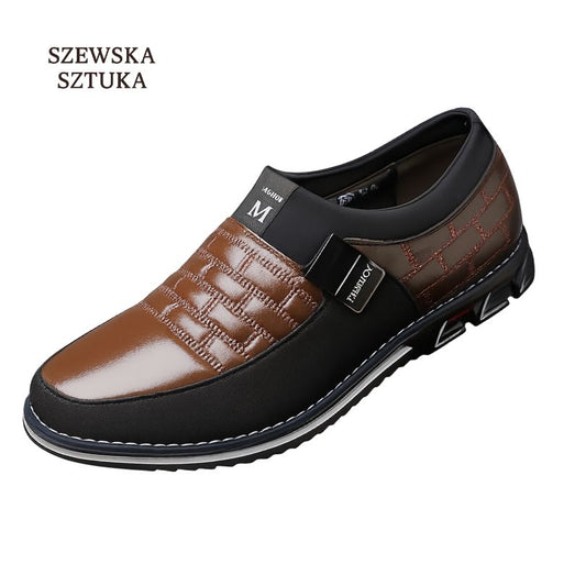 Szewska Sztuka - Oxford – Skórzane buty ortopedyczne męskie eleganckie – brązowe