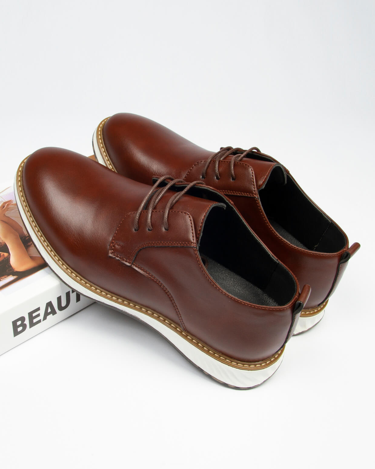 Szewska Sztuka - Grandeur – Buty ortopedyczne casual z skóry – brązowe