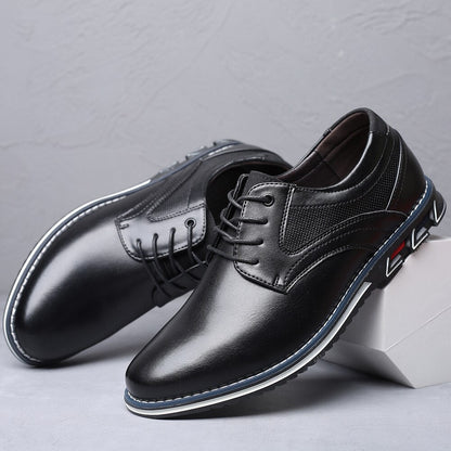 Szewska Sztuka - Lisse – Skórzane buty ortopedyczne męskie eleganckie – czarne
